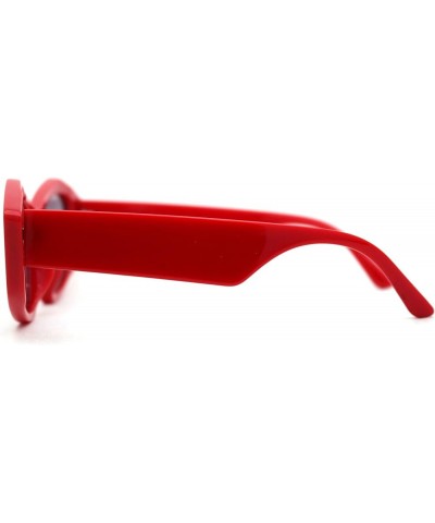 Geometric Angular Diva Cat Eye Fashion Sunglasses Red Grey $10.05 Cat Eye