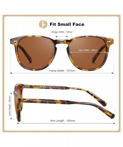 Retro Cool Acetate Polarized Sunglasses for Men UV Protection, Outdoor Fashion Driving Eyewears Male Square Sunnies 2. Tortoi...