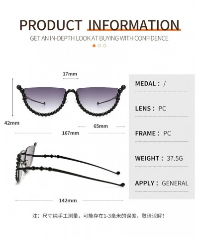 Fashion Women Prom Party Decorative Beach Vacation Decorative Sunglasses (Color : F, Size : 1) 1 I $17.08 Designer