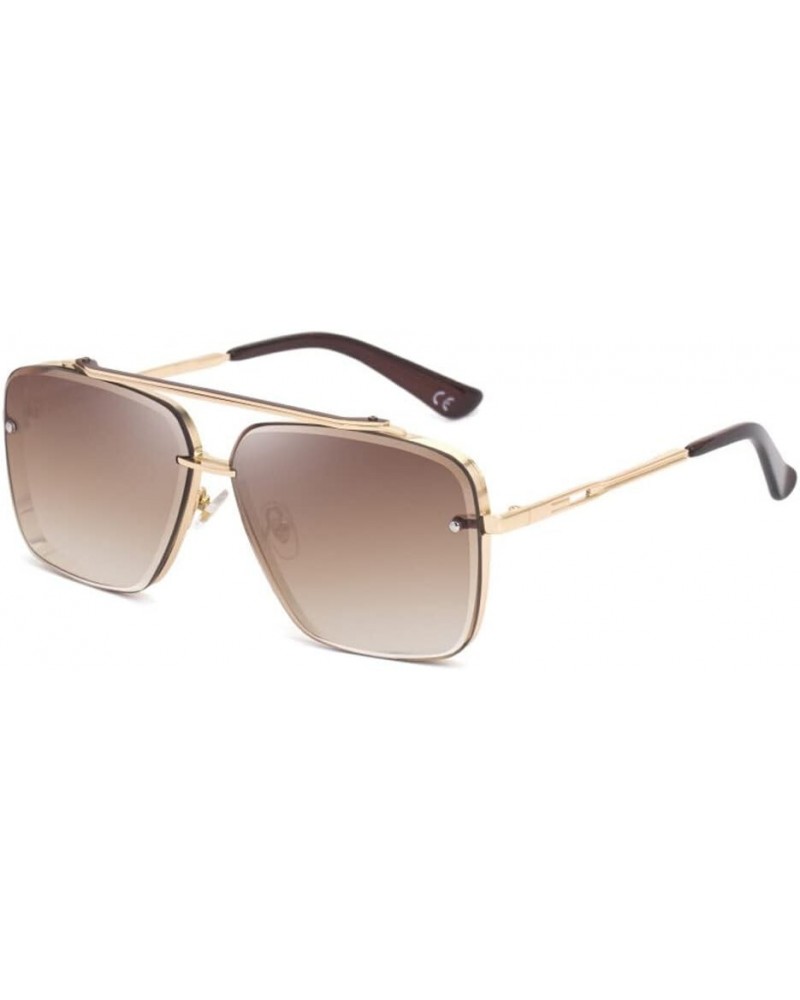 Fashion Classic Sunglasses Cool Women Men Vintage Glasses 02 Gold Brown $14.08 Sport