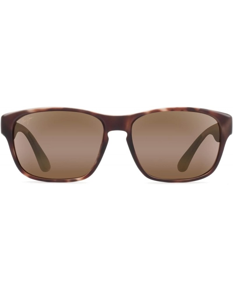 Women's Mixed Plate Rectangular Sunglasses Matte Tortoise Rubber/Hcl Bronze Polarized $85.20 Rectangular