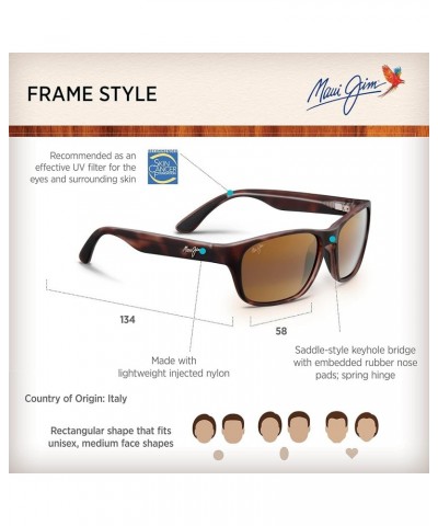 Women's Mixed Plate Rectangular Sunglasses Matte Tortoise Rubber/Hcl Bronze Polarized $85.20 Rectangular