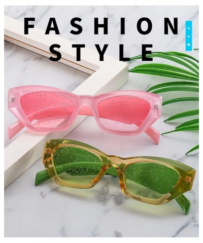 Cat-Eye Hip-hop Fashion Decorative Sunglasses for Women (Color : E, Size : 1) 1A $12.82 Designer