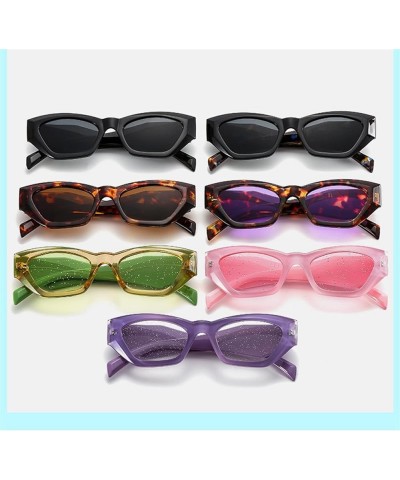 Cat-Eye Hip-hop Fashion Decorative Sunglasses for Women (Color : E, Size : 1) 1A $12.82 Designer