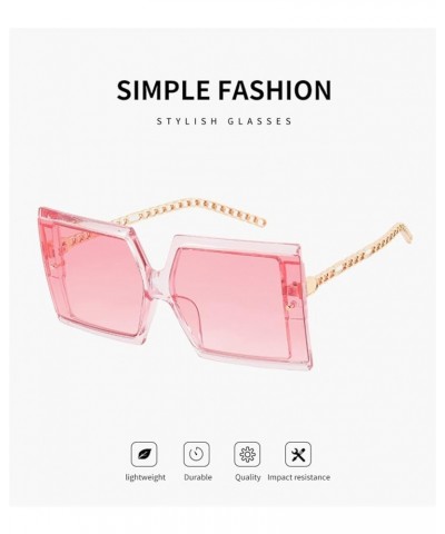 Square Frame Large Frame Men and Women Sunglasses Outdoor Sunshade Vacation (Color : C, Size : Medium) Medium A $18.43 Designer