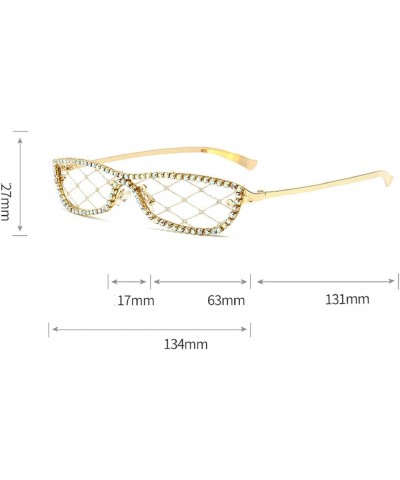 Lace lens Rhinestone Sunglasses Women Punk Diamond Sun Glasses Female Square Sunglasses Outdoor Fashion Party Eyewear Silver ...