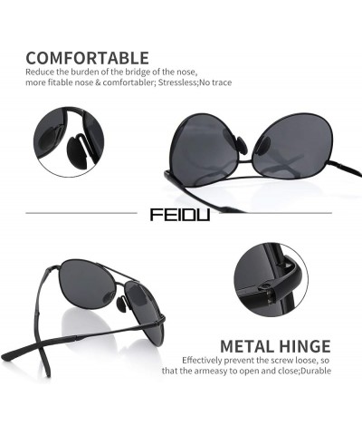 Polarized Womens Aviator Sunglasses Men Glasses for Fishing Sun Glasses Black $8.84 Aviator