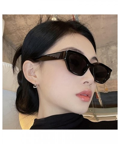 Trendy Small Frame Hip Hop Men's And Women's Outdoor Sunglasses D $17.66 Designer