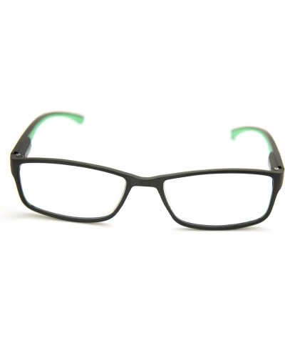 ColorViper Full-Rimless Flexie Reading double injection color Glasses NEW FULL-RIM Matte Black / Green -Spring Hinge $16.73 R...