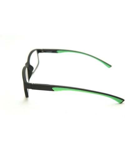 ColorViper Full-Rimless Flexie Reading double injection color Glasses NEW FULL-RIM Matte Black / Green -Spring Hinge $16.73 R...