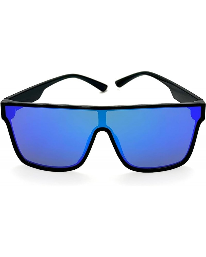 Premium Quality Oversized, Stylish Sunglasses, Big Mirrored Lenses, Anti Fogging, Sports, Skiing, Snowboarding & More Black/G...