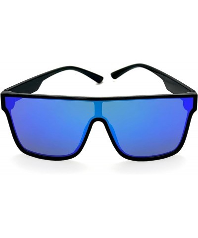 Premium Quality Oversized, Stylish Sunglasses, Big Mirrored Lenses, Anti Fogging, Sports, Skiing, Snowboarding & More Black/G...