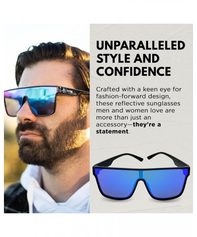 Premium Quality Oversized, Stylish Sunglasses, Big Mirrored Lenses, Anti Fogging, Sports, Skiing, Snowboarding & More Black/G...