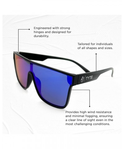 Premium Quality Oversized, Stylish Sunglasses, Big Mirrored Lenses, Anti Fogging, Sports, Skiing, Snowboarding & More Black/G...