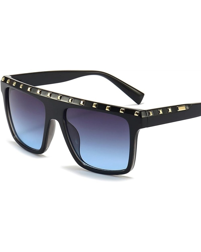 Men's and Women's Metal Decorative Square Sunglasses (Color : C, Size : 1) 1 G $14.19 Designer