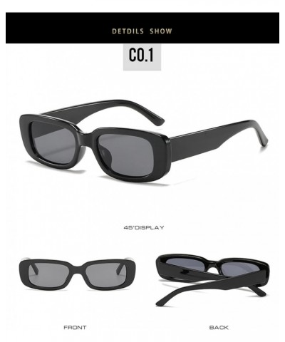 Retro Oval Frame Fashion Small Frame Men and Women Sunglasses (Color : 7, Size : 1) 1 12 $12.44 Designer