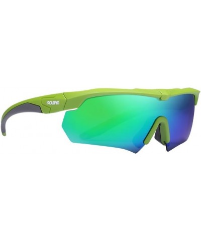 New TR90 sunglasses men's thickened one-piece colorful UV400 cycling mirror outdoor sports glasses C6 $22.74 Sport