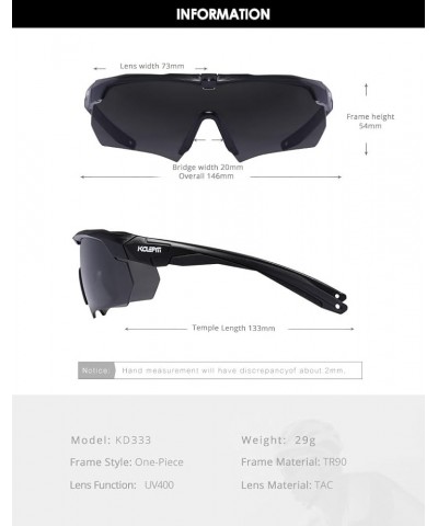 New TR90 sunglasses men's thickened one-piece colorful UV400 cycling mirror outdoor sports glasses C6 $22.74 Sport