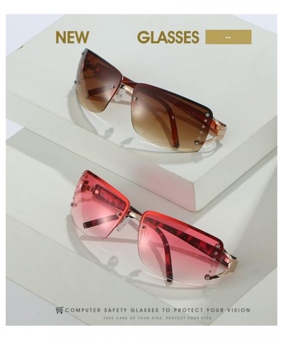 Retro Large Frame Sunglasses Female Outdoor Vacation Photo Decorative Sunglasses (Color : 2, Size : 1) 1 1 $15.03 Designer