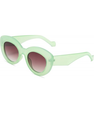 Oversized Retro Cat Eye Sunglasses for Women Cateye Trendy Vintage Shades A7-green $6.23 Cat Eye