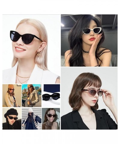 Oversized Retro Cat Eye Sunglasses for Women Cateye Trendy Vintage Shades A7-green $6.23 Cat Eye