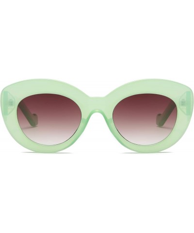 Oversized Retro Cat Eye Sunglasses for Women Cateye Trendy Vintage Shades A7-green $6.23 Cat Eye