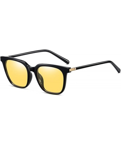 Polarized Men and Women Square Sunglasses Outdoor Vacation Fashion Driving Decorative Sunglasses (Color : B, Size : 1) 1 B $2...