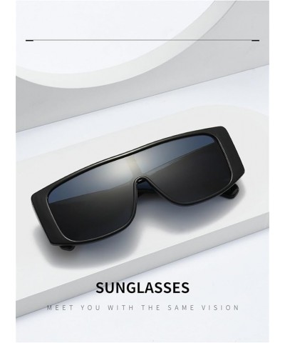 Men's And Women's Trendy Large Frame Sunglasses Outdoor Vacation Sports Sunglasses Gift F $18.61 Sport