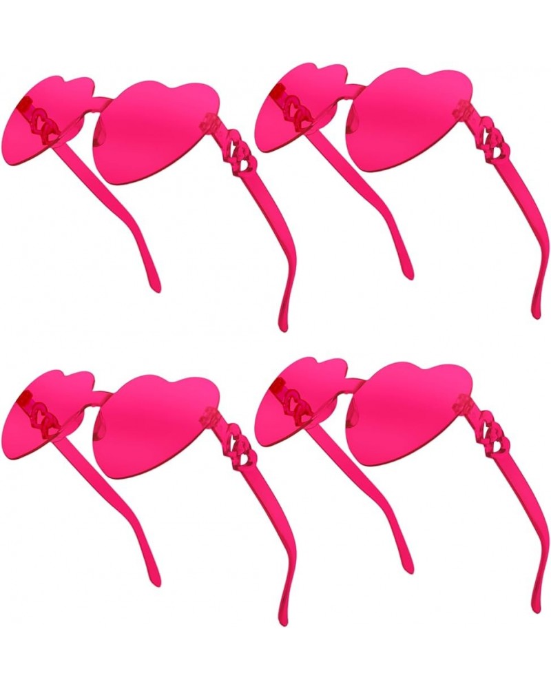 4PCS Heart Shaped Sunglasses Candy Color Heart Glasses Heart Sunglasses for Bachelorette Birthday Party Favor 2-4pc Rose $8.8...