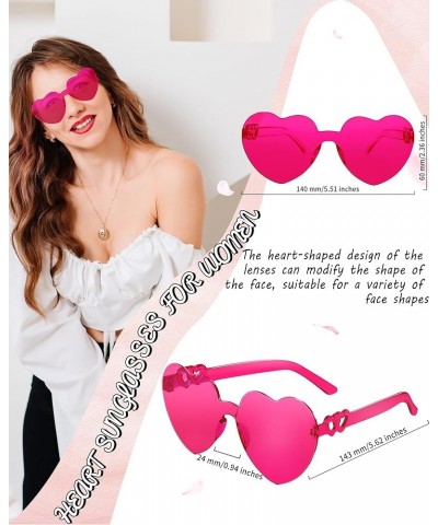 4PCS Heart Shaped Sunglasses Candy Color Heart Glasses Heart Sunglasses for Bachelorette Birthday Party Favor 2-4pc Rose $8.8...