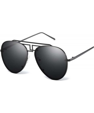 Metal Large Frame Men's Sunglasses, Outdoor Street Shooting Holiday Glasses (Color : C, Size : Medium) Medium A $23.95 Designer