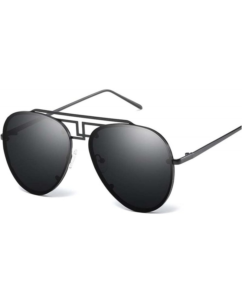 Metal Large Frame Men's Sunglasses, Outdoor Street Shooting Holiday Glasses (Color : C, Size : Medium) Medium A $23.95 Designer