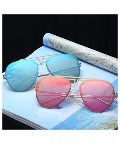 Metal Large Frame Men's Sunglasses, Outdoor Street Shooting Holiday Glasses (Color : C, Size : Medium) Medium A $23.95 Designer