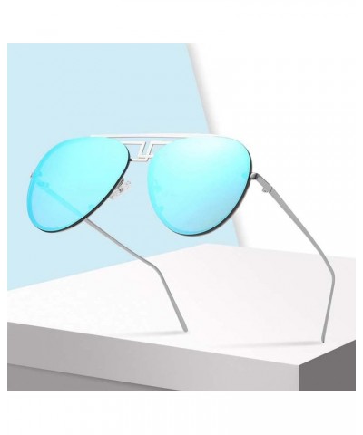 Metal Large Frame Men's Sunglasses, Outdoor Street Shooting Holiday Glasses (Color : C, Size : Medium) Medium A $23.95 Designer