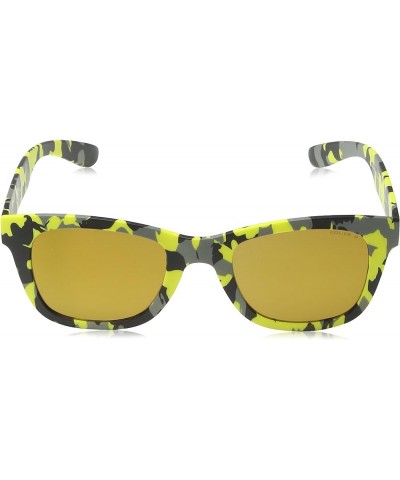 S1944 50GE9G Wayfarer Sunglasses Yellow Camouflage & Yellow Mirrored Yellow $35.75 Wayfarer