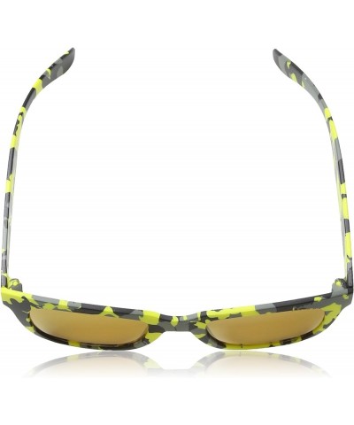 S1944 50GE9G Wayfarer Sunglasses Yellow Camouflage & Yellow Mirrored Yellow $35.75 Wayfarer