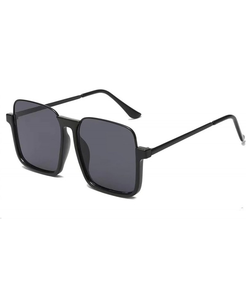 Retro Large Frame Fashion Sunglasses Men and Women Outdoor Vacation Beach Sunglasses Gift (Color : 2, Size : 1) 1 1 $14.60 Sport