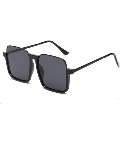 Retro Large Frame Fashion Sunglasses Men and Women Outdoor Vacation Beach Sunglasses Gift (Color : 2, Size : 1) 1 1 $14.60 Sport