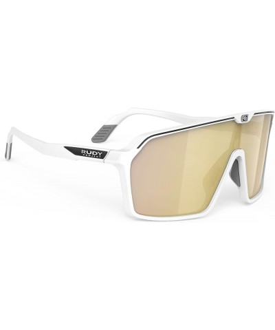 Sport SPINSHIELD Sunglasses White Matte Multilaser Gold Lenses $93.60 Sport