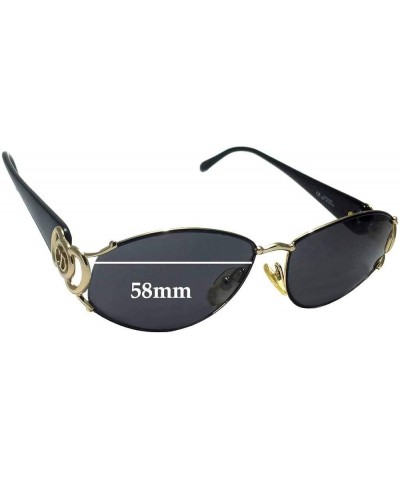 SFX Replacement Sunglass Lenses Compatible for Christian Dior 2844 58mm Non-polarized Sfx Edge Blue Mirror Black Pair $23.77 ...