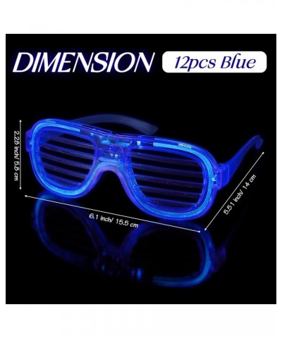 LED Glasses Light up Glasses 3 Flashing Modes Glow in the Dark Glasses Glowing Party Favor Supplies for Kids Adults Blue 12 $...