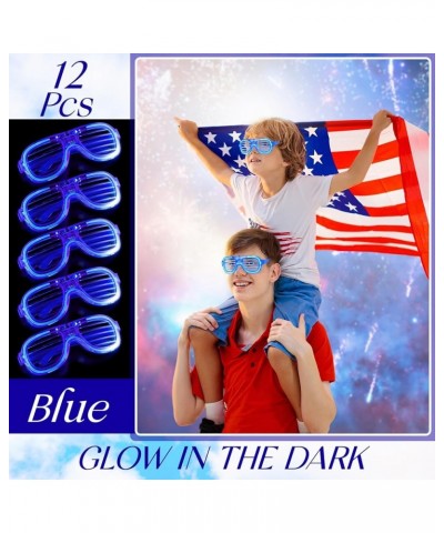 LED Glasses Light up Glasses 3 Flashing Modes Glow in the Dark Glasses Glowing Party Favor Supplies for Kids Adults Blue 12 $...