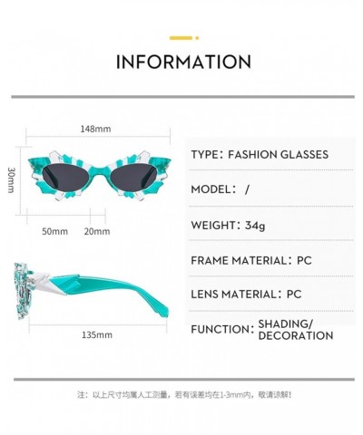 Fashion cat Eye Men and Women Street Shooting Sunglasses Prom Party Decoration Sunglasses (Color : E, Size : 1) 1 E $15.32 De...