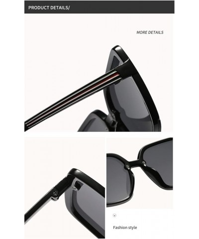 Large Frame Outdoor Sunglasses for Men and Women, Street Shooting Holiday Beach Glasses (Color : E, Size : Medium) Medium D $...