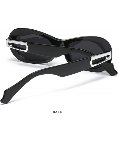 Metal Buckle Sunglasses for Men and Women, Outdoor Sports Beach Driving Glasses (Color : D, Size : Medium) Medium E $15.57 Sport