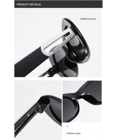 Metal Buckle Sunglasses for Men and Women, Outdoor Sports Beach Driving Glasses (Color : D, Size : Medium) Medium E $15.57 Sport