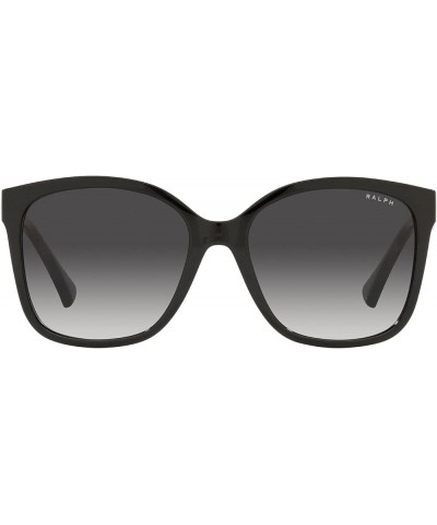 Women's Ra5268 Square Sunglasses Shiny Black/Gradient Gray $59.11 Square