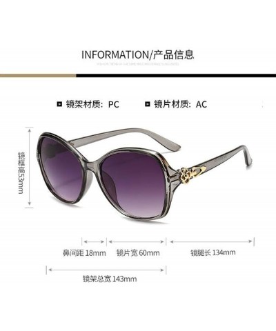 Women's fashion sunshade big frame sunglasses outdoor travel play toad sunglasses Gray $3.82 Square