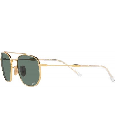 Rb3707 Square Sunglasses Gold/Polarized Grey $64.32 Square