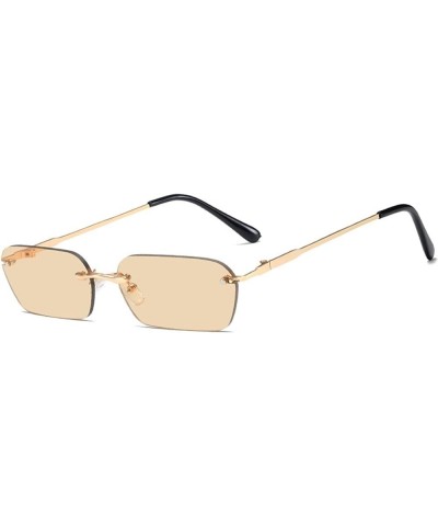 Square Frame Men and Women Sunglasses Street Shooting Vacation Sunshade Decoration (Color : D, Size : Medium) Medium B $15.62...